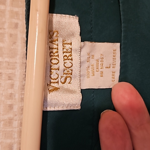 Victoria's secret vintage silk night gown size l Green large - Picture 3 of 9